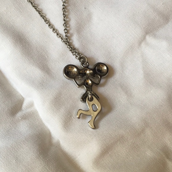 Cheerleader Necklace 16” Silvertone - Picture 4 of 4